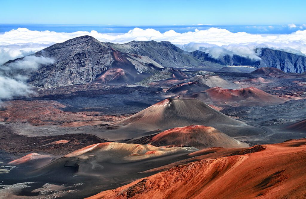 Caldera of the Haleakala volcano (Maui, Hawaii)