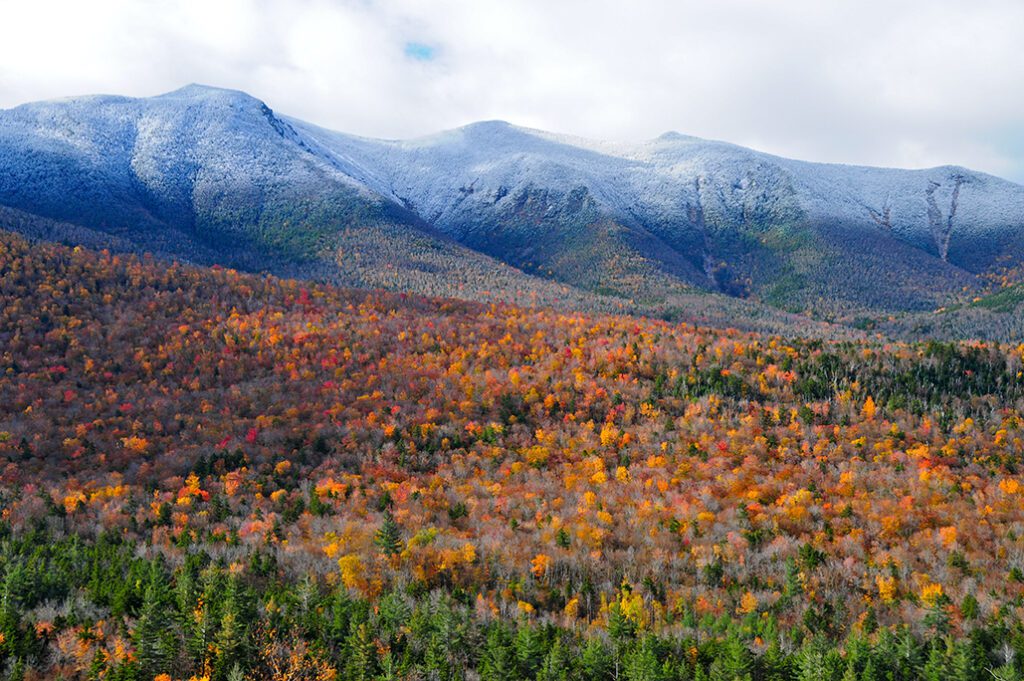 The White Mountains of New Hampshire in the fall, USA