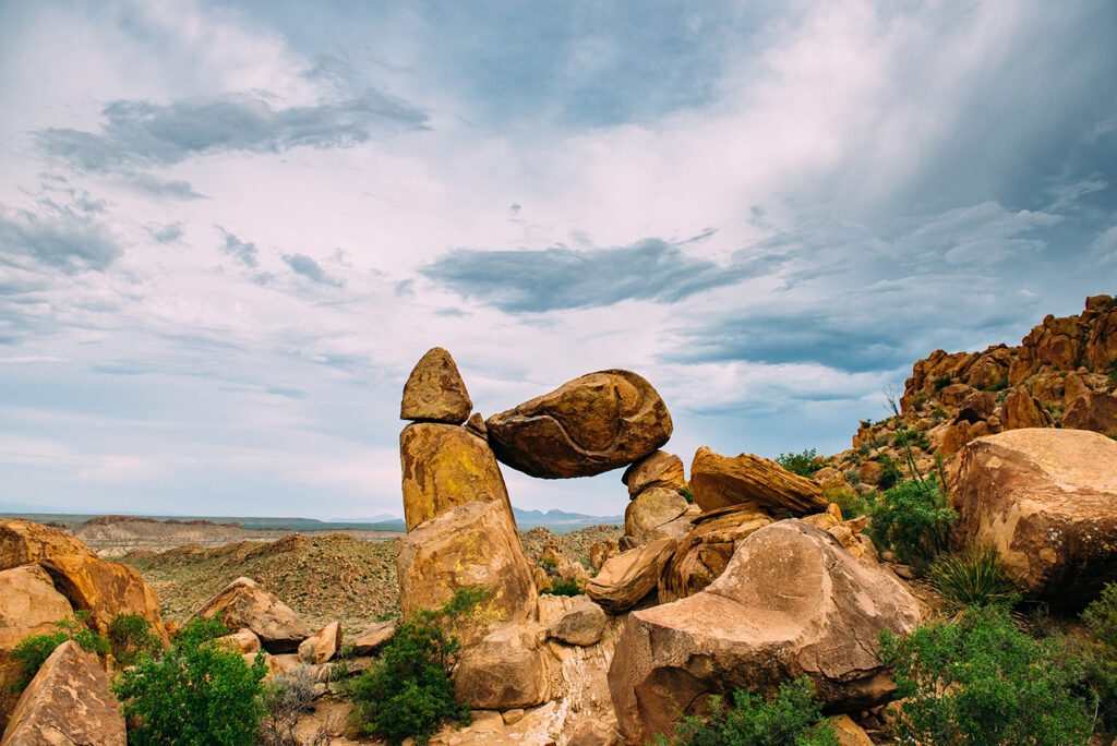 Balanced Rock on Grapevine Hills Trail