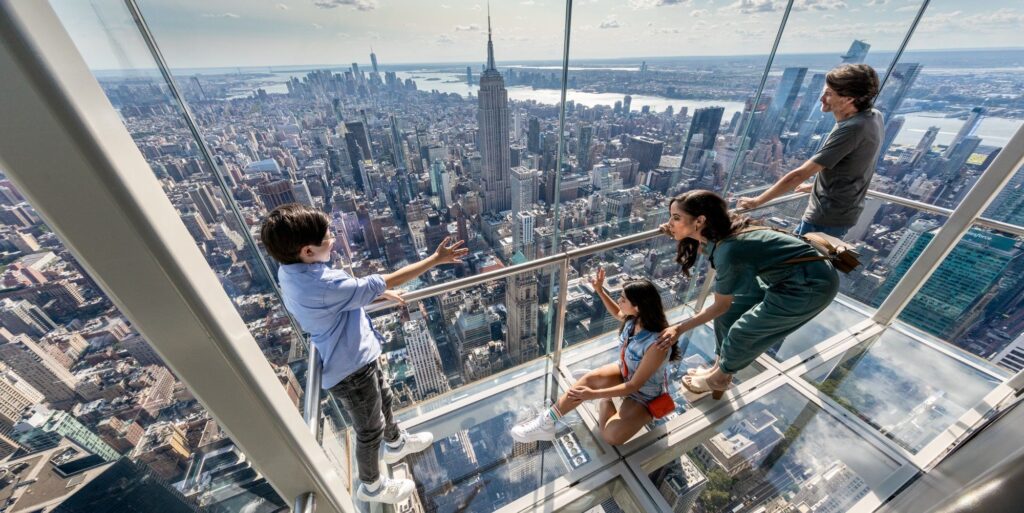 New York Families SUMMIT One Vanderbilt Ascent Elevators 1210 ft above Manhattan