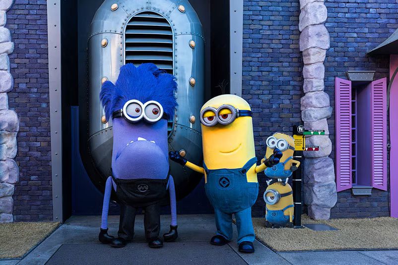 The Minions in Universal Hollywood