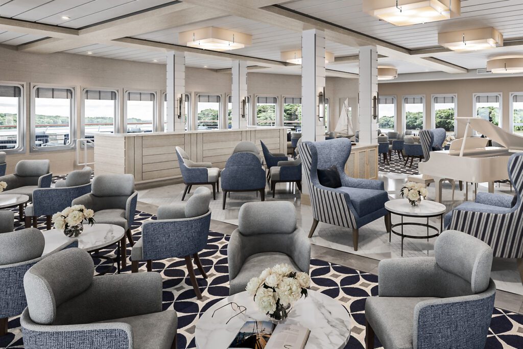 Sky lounge aan boord van het cruiseschip American Patriot