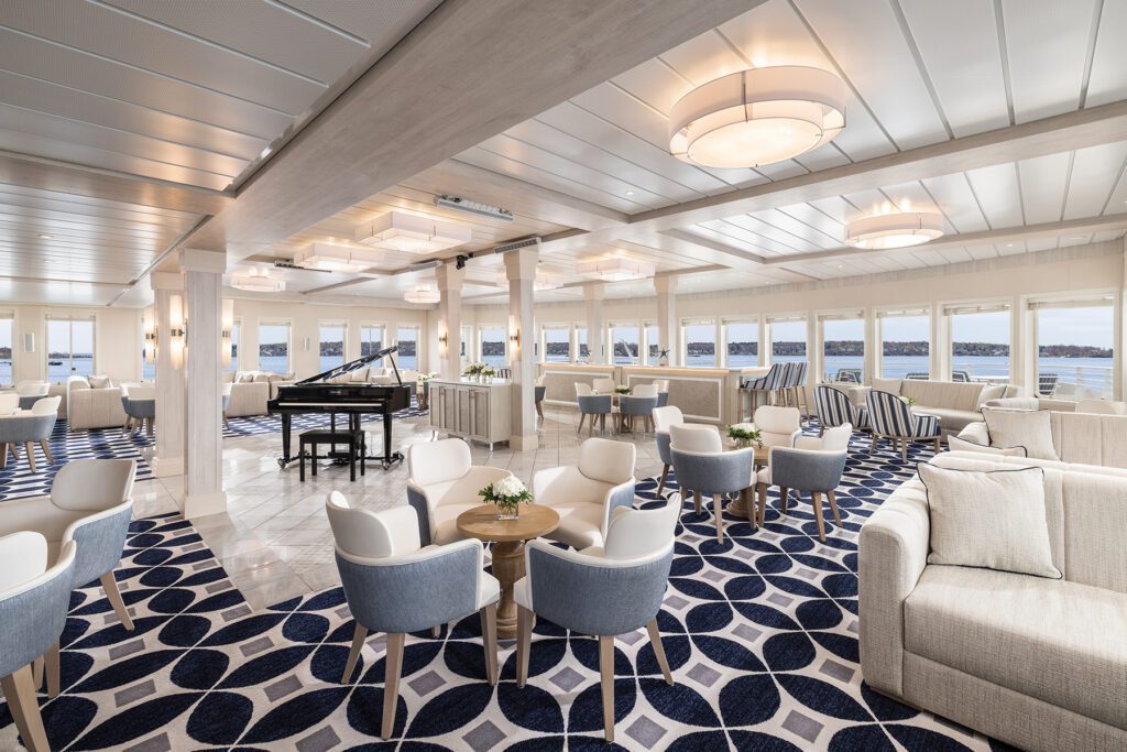 American Eagle ship van Boston tot New York Chesapeake lounge aan boord