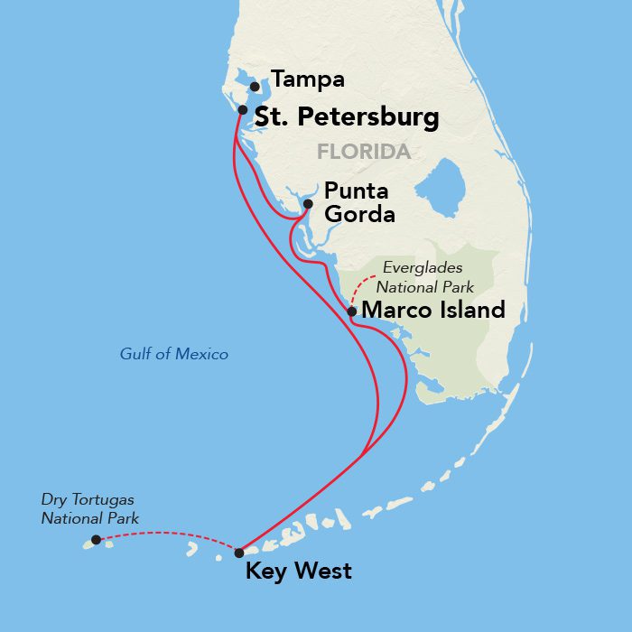 florida gulf coast route map