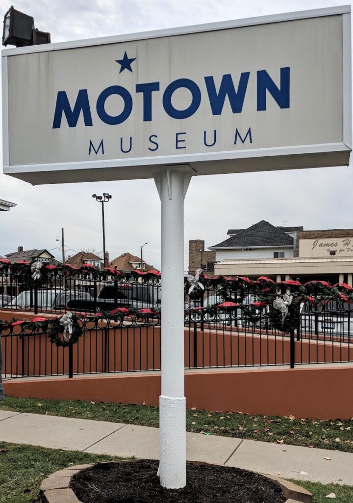bord van 'Motown museum' in Detroit