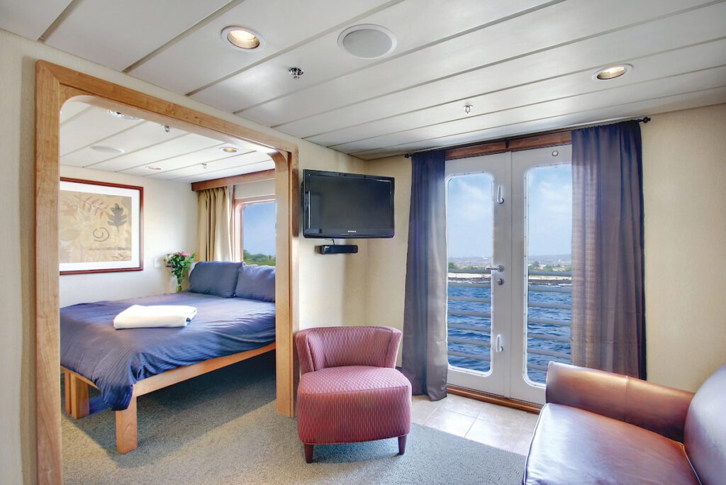 Commodore Suite kamer op Safari Endeavour boot